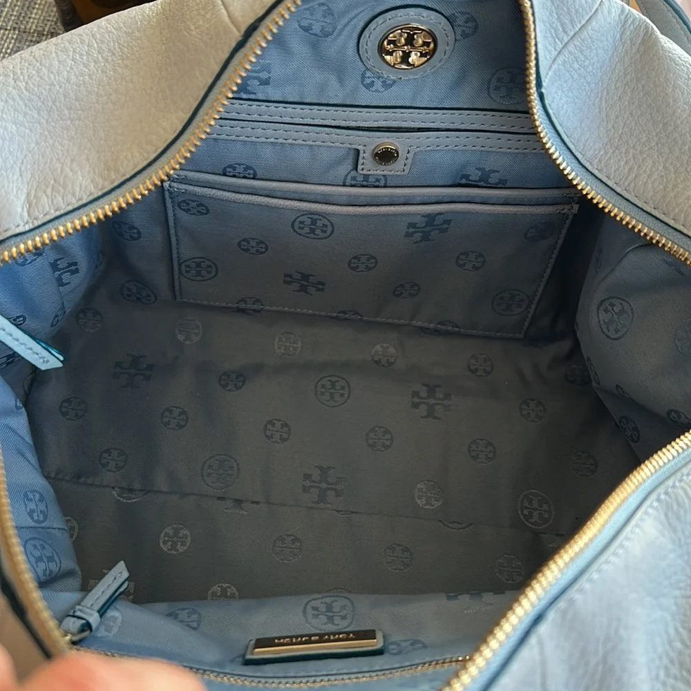 Tory Burch light blue bowler bag, pristine condition - Picture 8 of 8